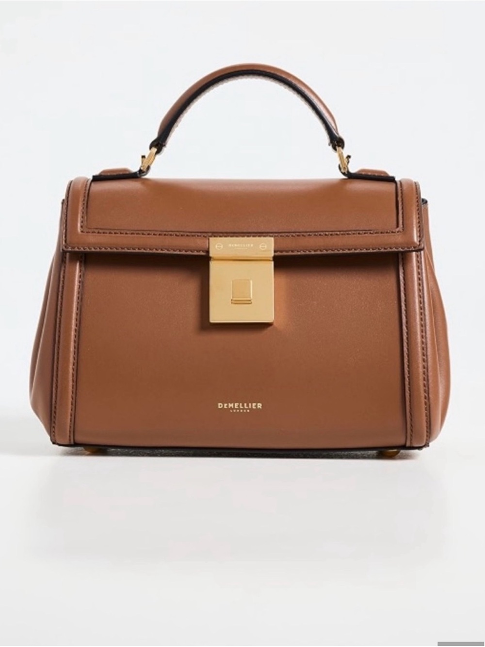 DeMellier Paris Top-Handle Bag with Gold Hardware